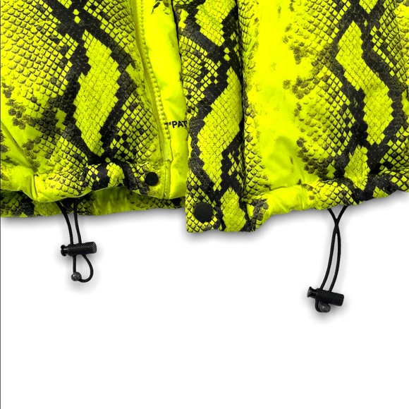 Authentic Off White Neon Green Removable Hoodie Jacket - Picture 6 of 8